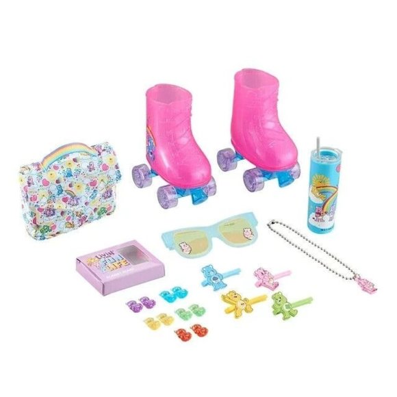 My Life As Care Bears Roller Skate Playset For 18 in Dolls 20 Pieces - Picture 1 of 7